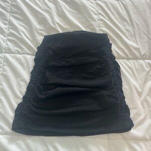 TNA Black Bubble Mini Skirt for Casual Wear